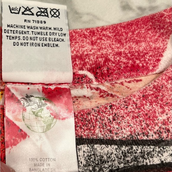 Rare Vintage MAGIC JOHNSON Chicago Bulls CB All Over Print T Shirt 90s Size L - Picture 8 of 11